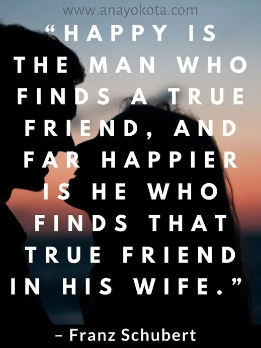 Franz Schubert quote on happy man