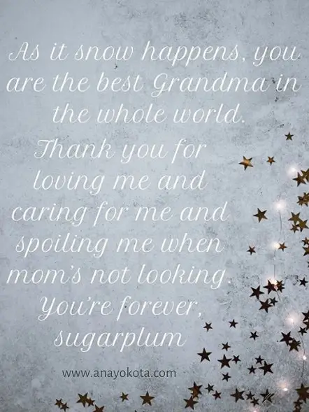 Grandma note for holiday laugh
