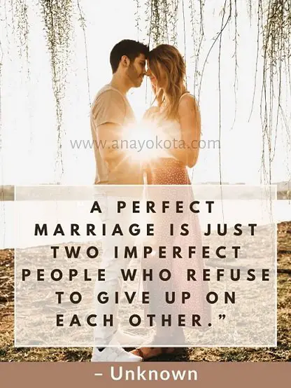 Perfect marriage sayings