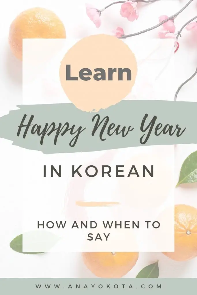 happy new year korean