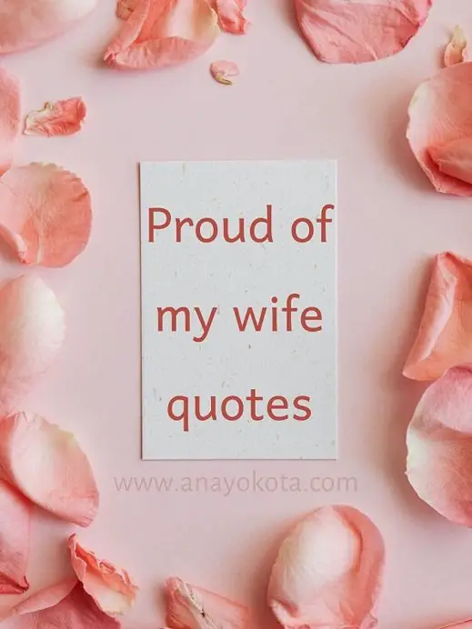 proud of my wife quotes