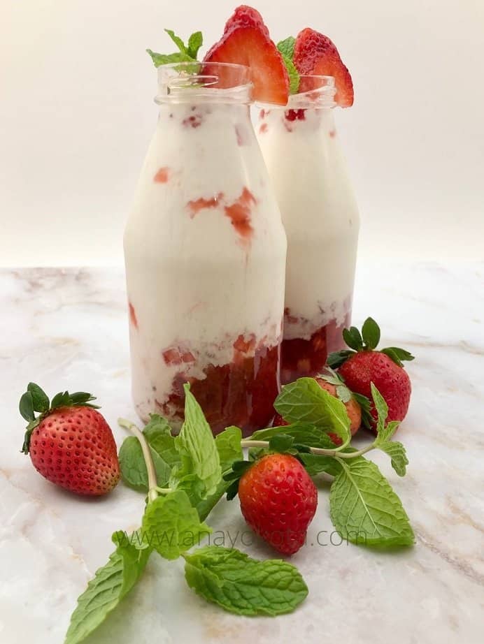 korean strawberry milk bottle