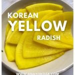 korean yellow radish banchan