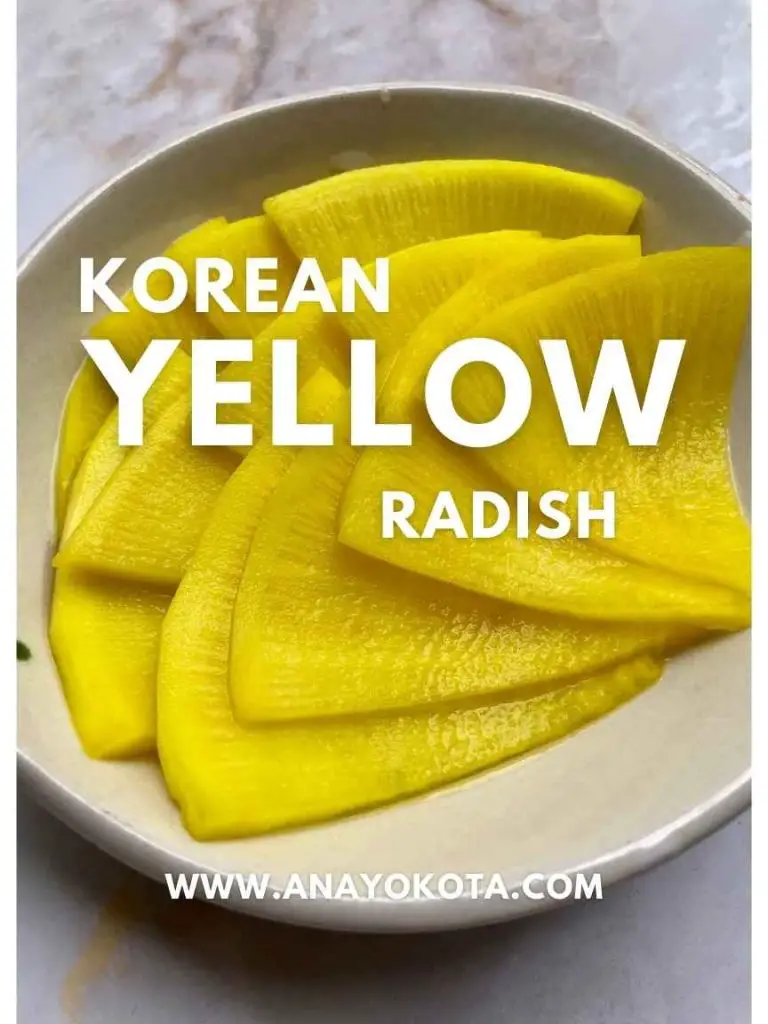 korean yellow radish banchan