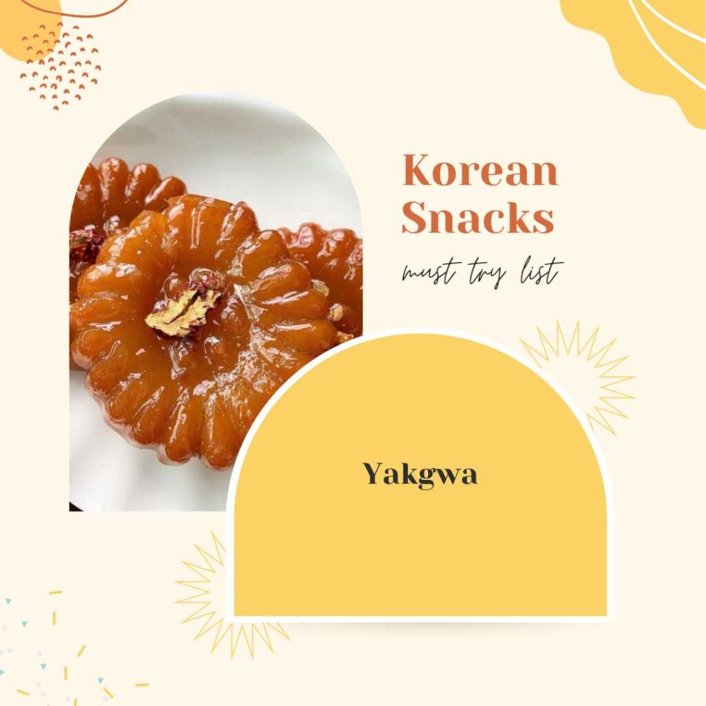 Traditional Korean cookie yakgwa