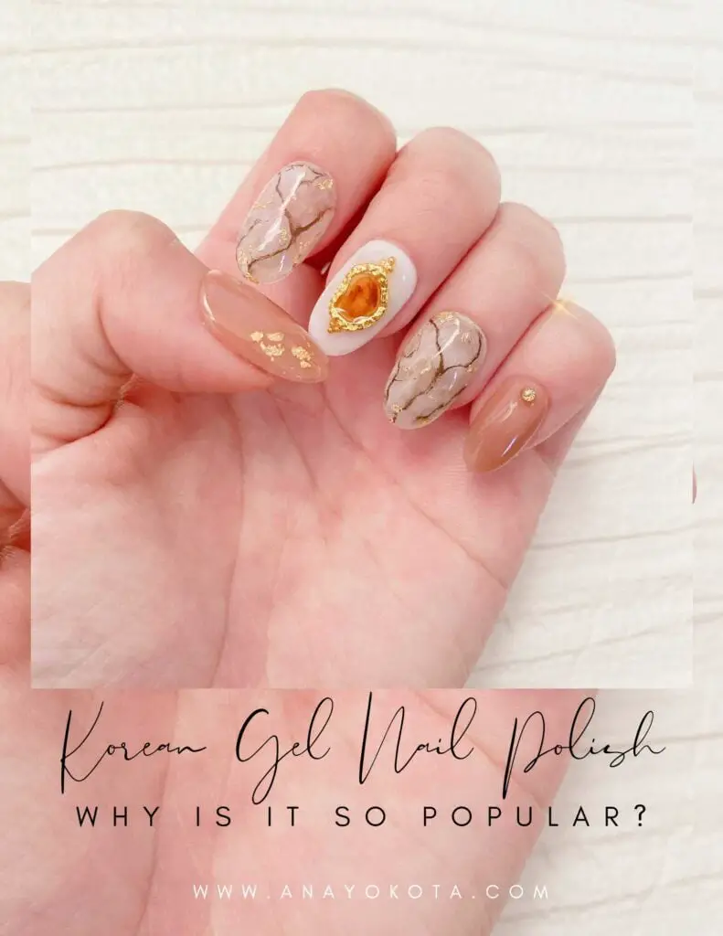 korean gel nail polish with bow